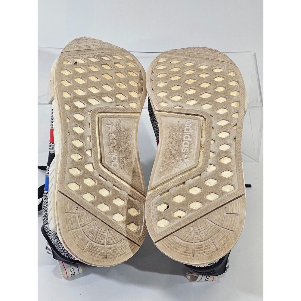 Adidas Mens 8.5 NMD R1 Tri-Color Stripes Primeknit Running Shoes‎ Sneakers EUC - Picture 11 of 11